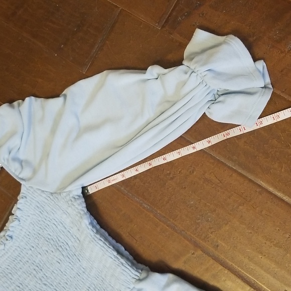 Blue Buttercup Light Blue Longsleeve Square Neck Jumpsuit - Picture 11 of 14